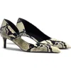Khaite Jett Snake-effect Leather Pumps In Brown