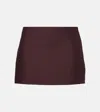 Khaite Jett Wool Blend Mini Skirt