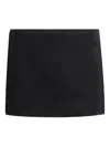 Khaite Jett Wool And Silk Miniskirt In Multi