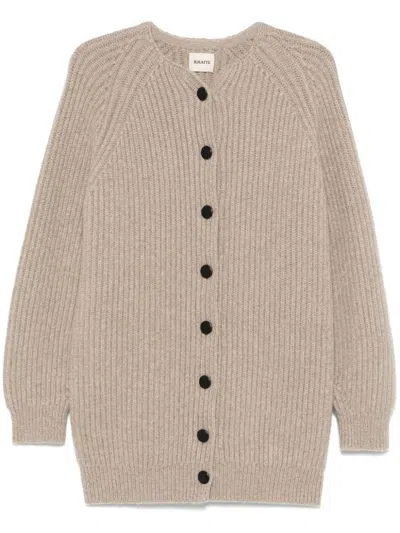 Khaite Jina Cardigan In Nude