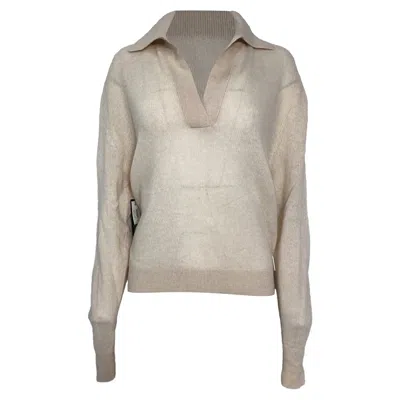 Khaite Jo Sweater In Cream Cashmere In Neutral