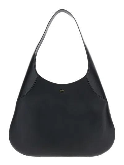 Khaite Joan Large Hobo Bag In Black