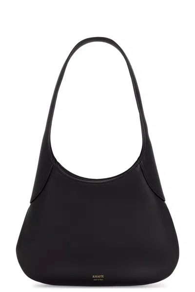 Khaite Joan Small Hobo Bag In Black