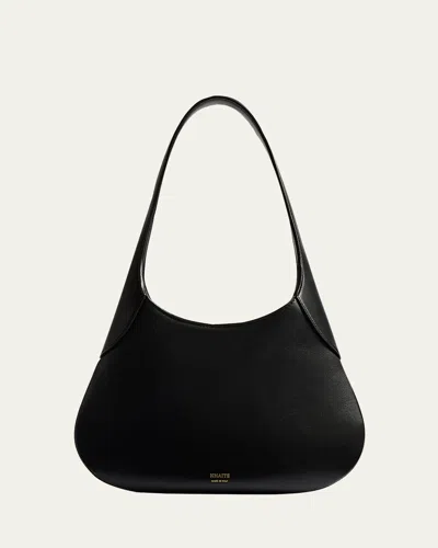 Khaite Joan Small Leather Hobo Bag In Red