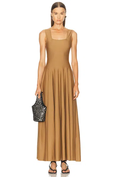 Khaite Jodie Dress In Brown
