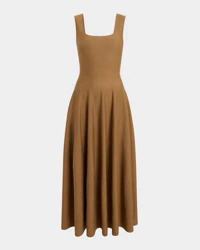 Khaite Jodie Square-neck Sleeveless Maxi Dress