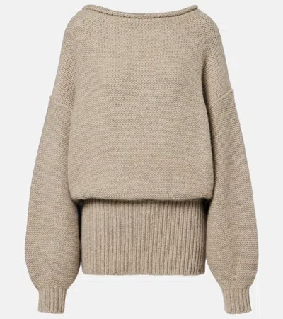 Khaite Jonte Cashmere Sweater In Neutral