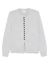 Khaite Josette Cardigan In Grey