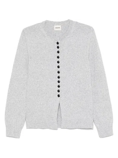 Khaite Josette Cardigan In Grey