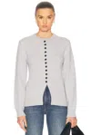 Khaite Josette Cashmere Cardigan In Dove
