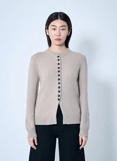 KHAITE JOSETTE SILK CARDIGAN