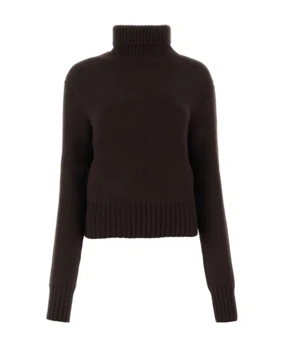 Khaite Jovie Roll-neck Cashmere Jumper In Black