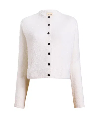 Khaite Jules Cardigan In White