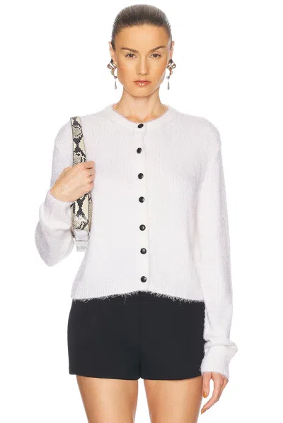 Khaite Jules Cashmere Cardigan In White