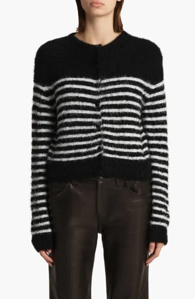 Khaite Jules Silk & Cashmere Eyelash Cardigan