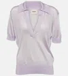 Khaite Julita Viscose Top In Purple
