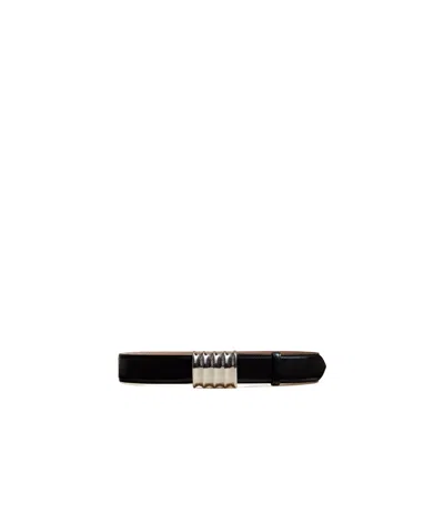 Khaite Julius 40mm Leather Belt In Black