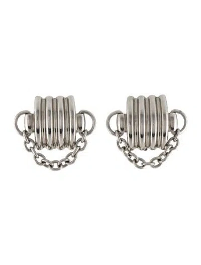 Pre-owned Khaite Julius Chain Drop Earclip In Multi