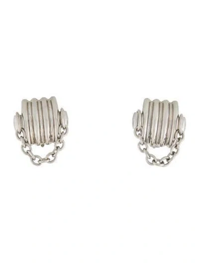Pre-owned Khaite Julius Chain Drop Earrings In Multi