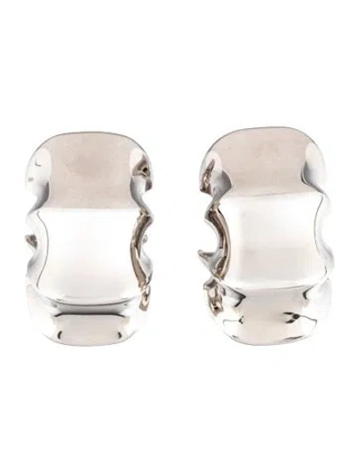 Pre-owned Khaite Julius Medium Hoop Earrings In Multicolor