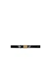 Khaite Julius Patent Leather Belt In Black