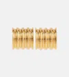 Khaite Julius Small Gold-plated Earrings In Gold