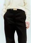 Khaite Women's Julius Patent Leather Belt In Black