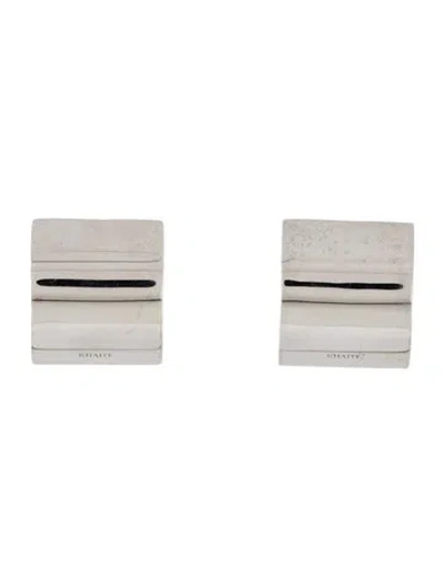 Pre-owned Khaite Julius Smooth Panel Earrings In Multi