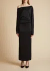 KHAITE JUNET DRESS IN BLACK