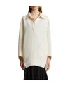 Khaite Kal Viscose Blend Mini Dress In White