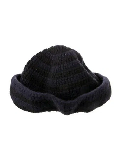 Pre-owned Khaite Kam Bucket Hat In Blue