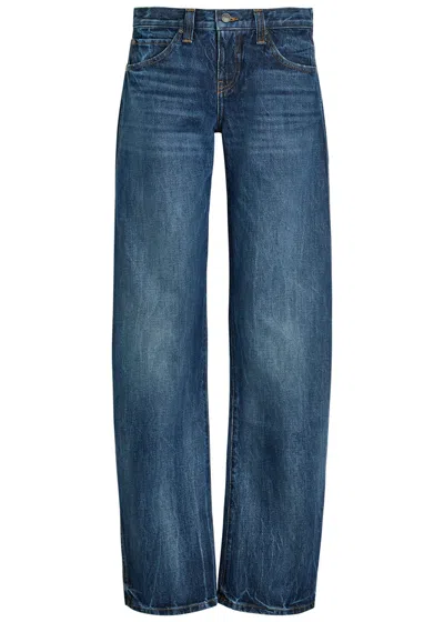 Khaite Karo Barrel-leg Jeans In Blue