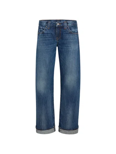 Khaite Karo Cuffed Jeans In Blue