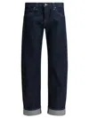 Khaite Karo Mid-rise Barrel-leg Jeans In Blue