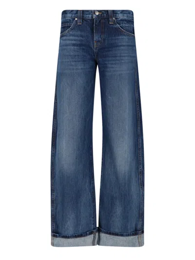 Khaite 'karo' Loose Jeans In Blue