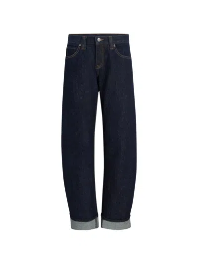 Khaite Karo Straight-leg Jeans In Blue