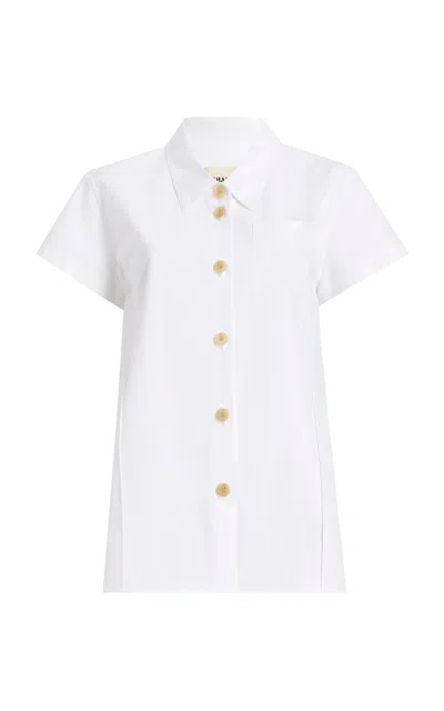 KHAITE KEEFE COTTON POPLIN SHIRT