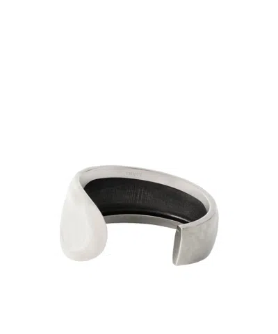 Khaite Keefe Palladium-coated Bracelet In White