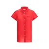 Khaite Womens Raspberry Keefe Sheer Silk Top Xs