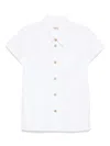 Khaite Keefe Short-sleeve Button-down Shirt In White