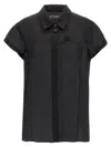 Khaite Keefe Silk Charmeuse Shirt In Black