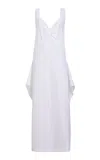 Khaite Kenith Cotton Dress In White