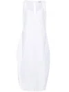 Khaite Kenith Maxi Dress In Weiss