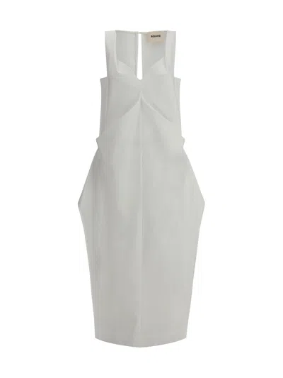 Khaite Kenith Maxi Dress In White