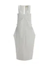 Khaite Kenith Maxi Dress In White