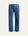 Khaite Danielle Denim Cotton Jeans In Blue