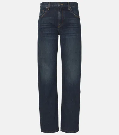 KHAITE KERRIE MID-RISE WIDE-LEG JEANS