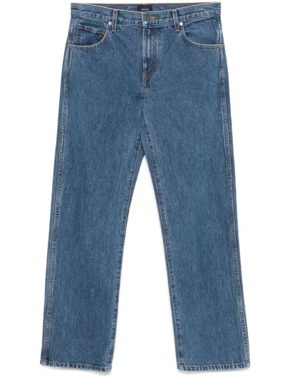 Khaite Corben Straight-leg Jeans In Blue