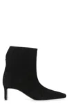 Khaite Refined Mini Ankle Boots With Sleek Blade Heel In Black