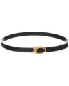 Khaite Khiate Olivia Leather Belt In Black